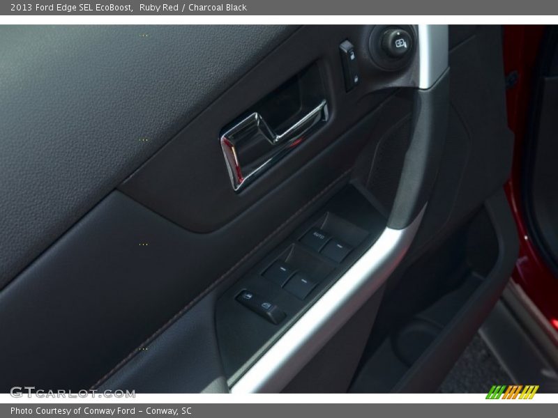 Ruby Red / Charcoal Black 2013 Ford Edge SEL EcoBoost
