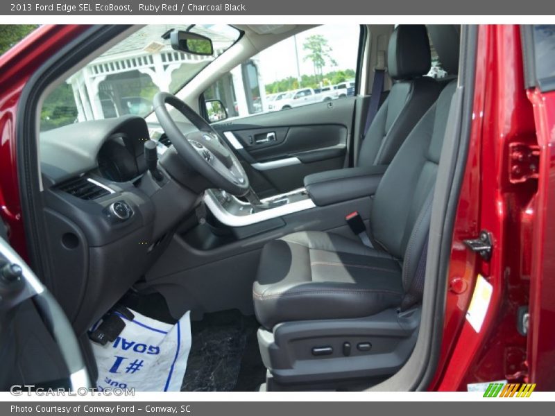 Ruby Red / Charcoal Black 2013 Ford Edge SEL EcoBoost