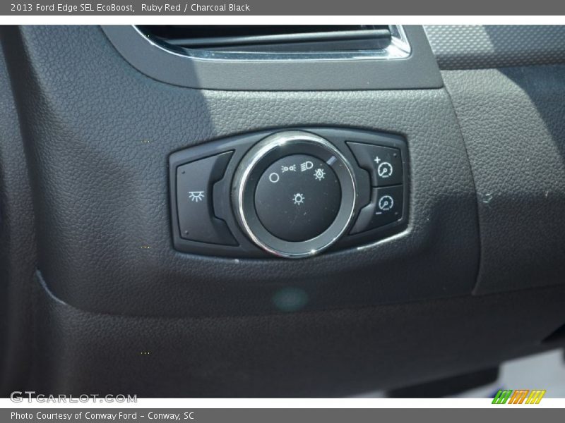 Ruby Red / Charcoal Black 2013 Ford Edge SEL EcoBoost