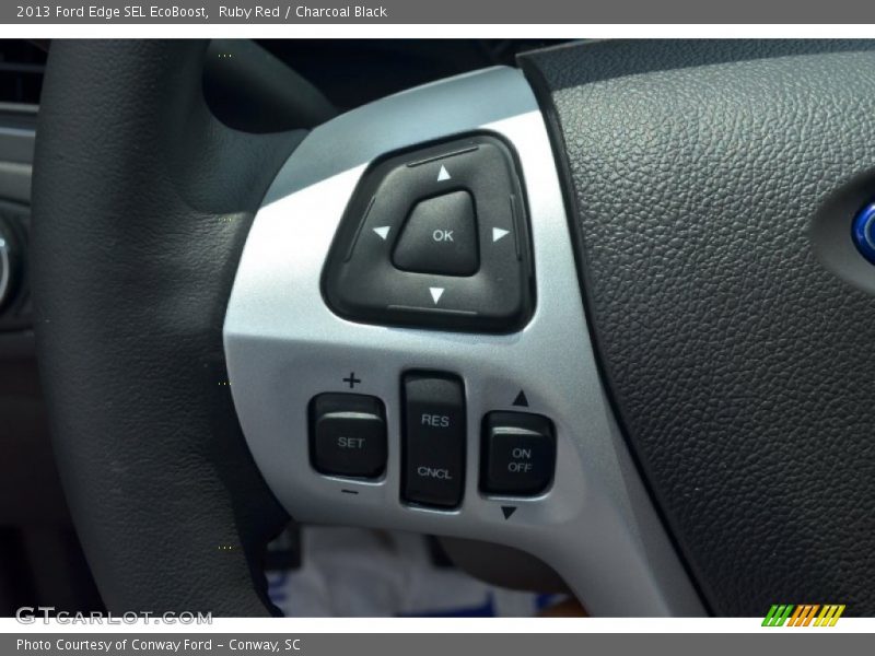 Ruby Red / Charcoal Black 2013 Ford Edge SEL EcoBoost