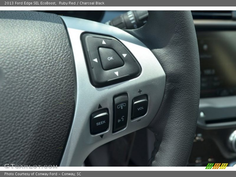 Ruby Red / Charcoal Black 2013 Ford Edge SEL EcoBoost