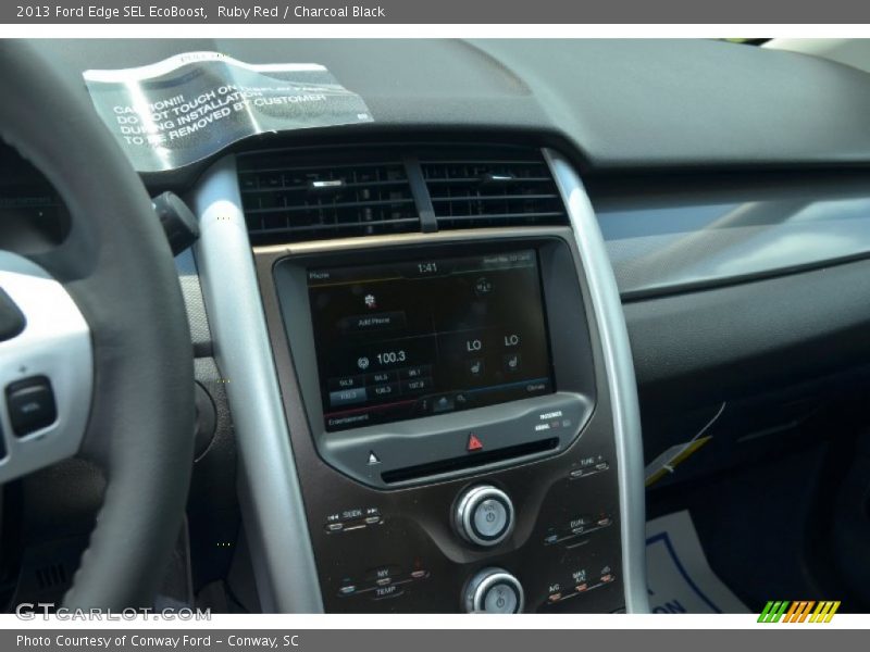 Ruby Red / Charcoal Black 2013 Ford Edge SEL EcoBoost