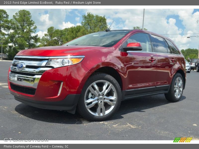 Ruby Red / Medium Light Stone 2013 Ford Edge Limited EcoBoost