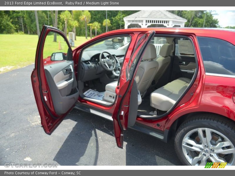 Ruby Red / Medium Light Stone 2013 Ford Edge Limited EcoBoost