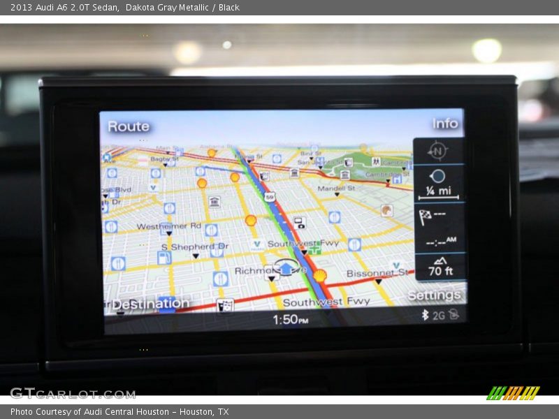 Dakota Gray Metallic / Black 2013 Audi A6 2.0T Sedan