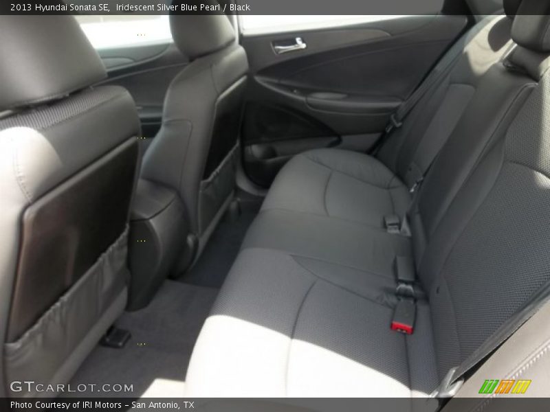 Iridescent Silver Blue Pearl / Black 2013 Hyundai Sonata SE