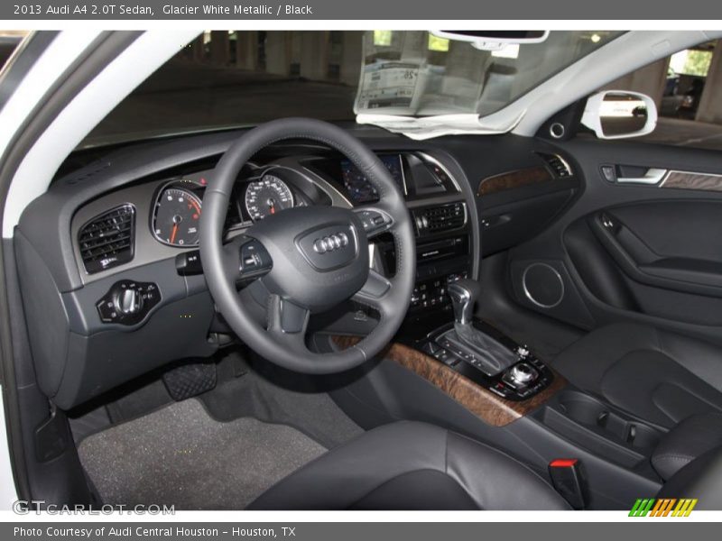 Glacier White Metallic / Black 2013 Audi A4 2.0T Sedan