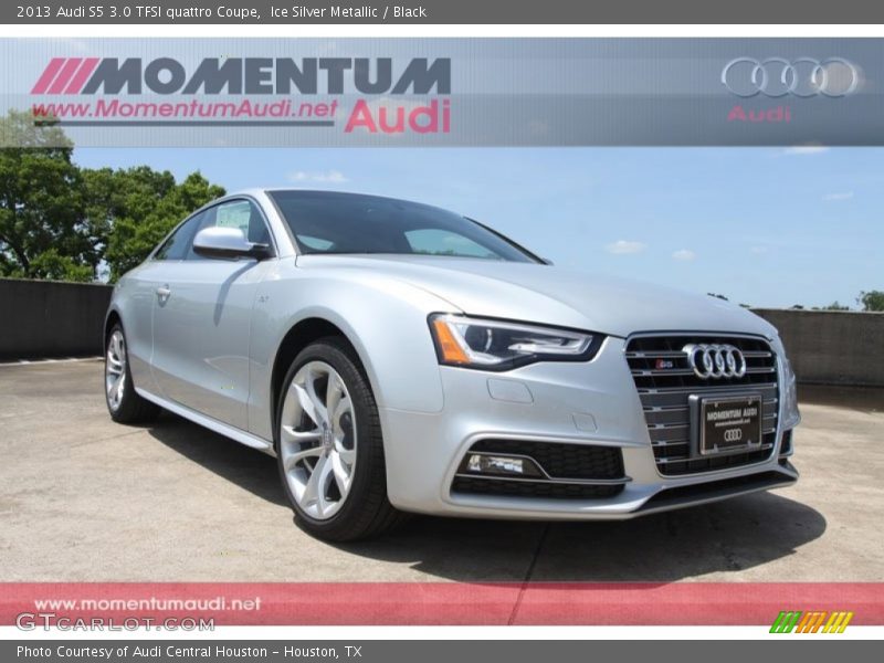 Ice Silver Metallic / Black 2013 Audi S5 3.0 TFSI quattro Coupe