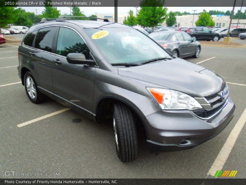 Polished Metal Metallic / Black 2010 Honda CR-V EX