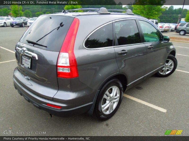 Polished Metal Metallic / Black 2010 Honda CR-V EX