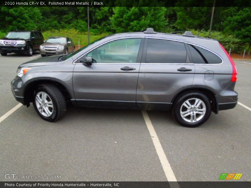 Polished Metal Metallic / Black 2010 Honda CR-V EX