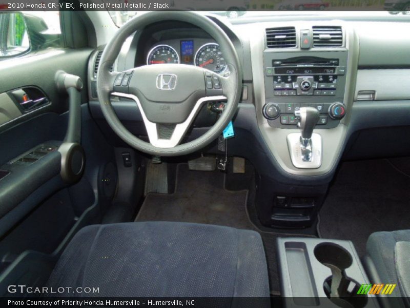 Polished Metal Metallic / Black 2010 Honda CR-V EX