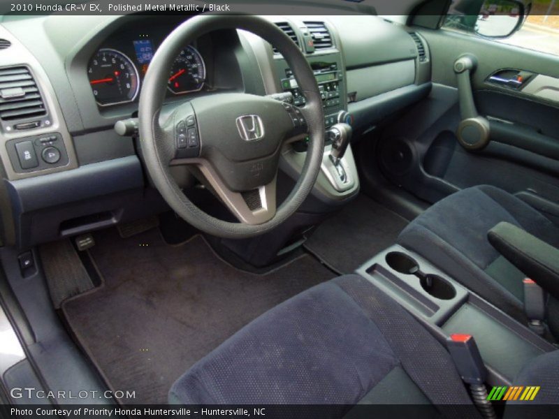 Polished Metal Metallic / Black 2010 Honda CR-V EX