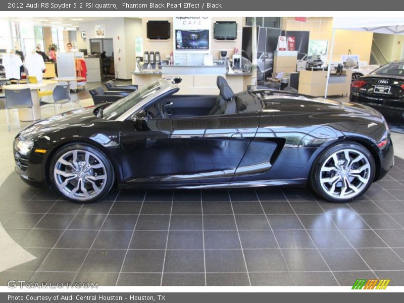  2012 R8 Spyder 5.2 FSI quattro Phantom Black Pearl Effect