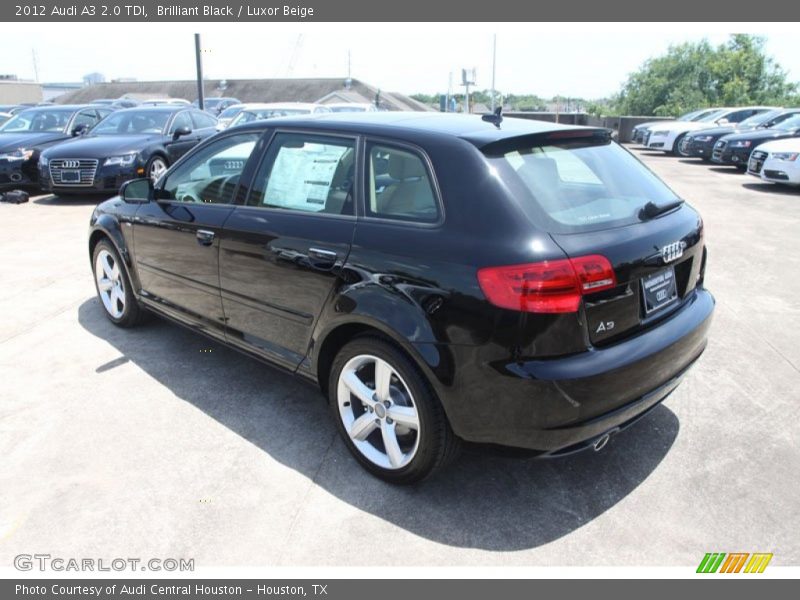 Brilliant Black / Luxor Beige 2012 Audi A3 2.0 TDI