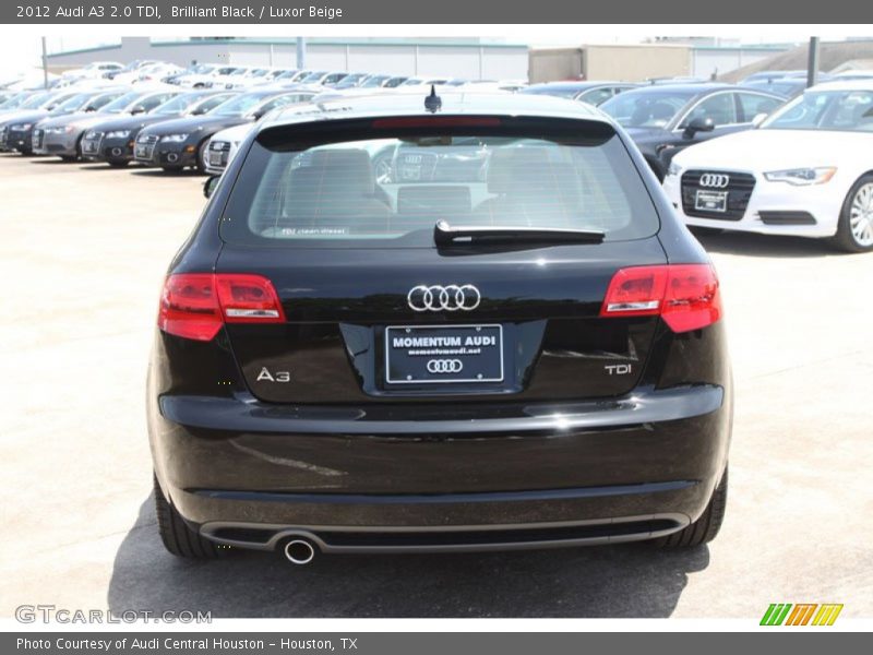Brilliant Black / Luxor Beige 2012 Audi A3 2.0 TDI