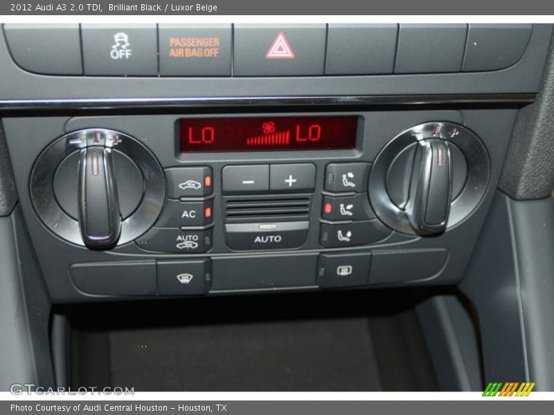 Brilliant Black / Luxor Beige 2012 Audi A3 2.0 TDI