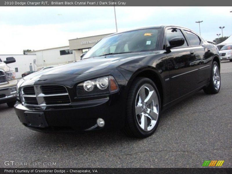 Brilliant Black Crystal Pearl / Dark Slate Gray 2010 Dodge Charger R/T