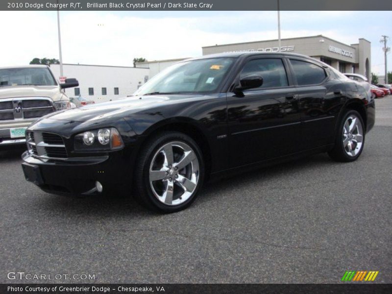 Brilliant Black Crystal Pearl / Dark Slate Gray 2010 Dodge Charger R/T