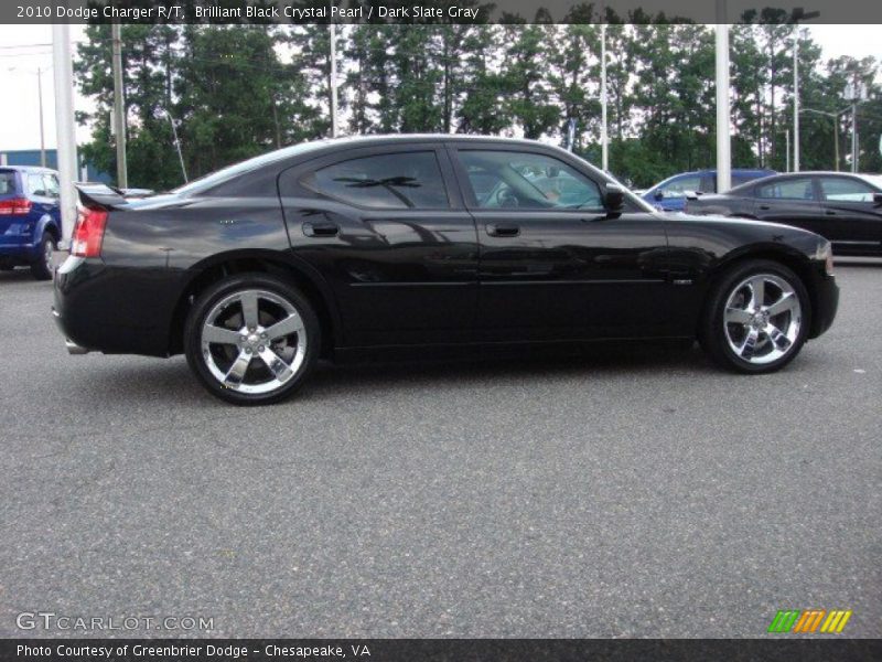 Brilliant Black Crystal Pearl / Dark Slate Gray 2010 Dodge Charger R/T