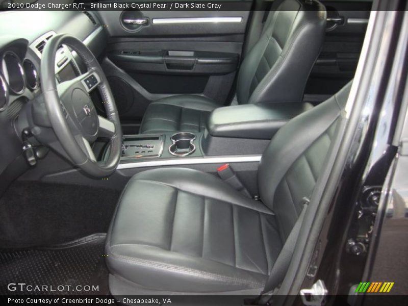 Brilliant Black Crystal Pearl / Dark Slate Gray 2010 Dodge Charger R/T