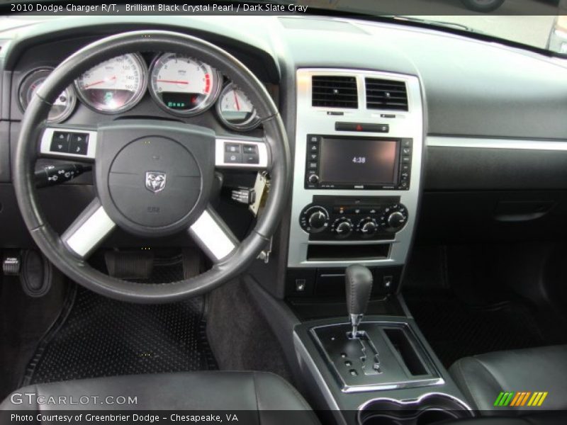 Brilliant Black Crystal Pearl / Dark Slate Gray 2010 Dodge Charger R/T