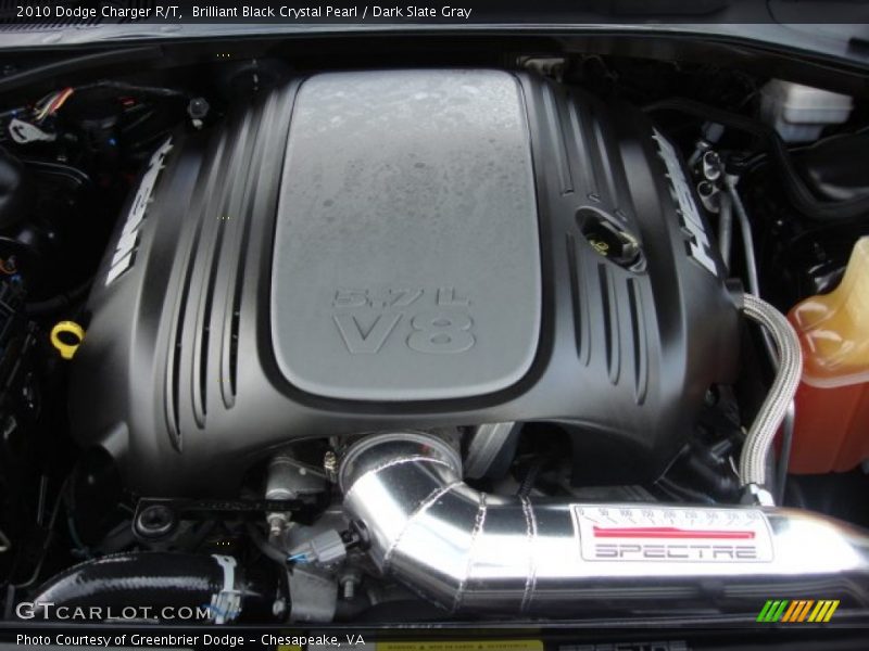 Brilliant Black Crystal Pearl / Dark Slate Gray 2010 Dodge Charger R/T