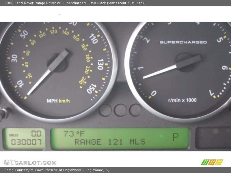 Java Black Pearlescent / Jet Black 2008 Land Rover Range Rover V8 Supercharged