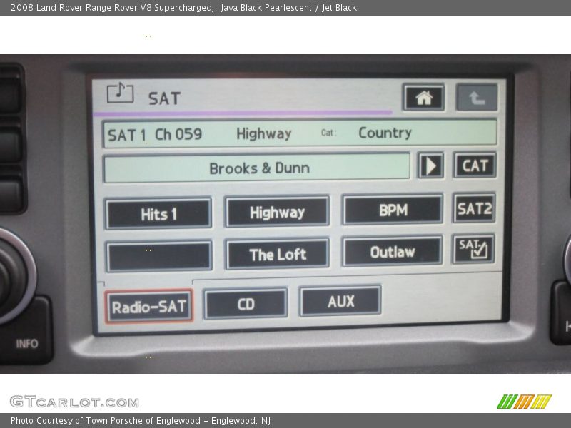 Java Black Pearlescent / Jet Black 2008 Land Rover Range Rover V8 Supercharged