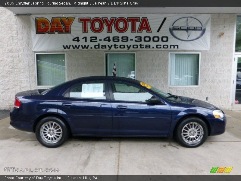 Midnight Blue Pearl / Dark Slate Gray 2006 Chrysler Sebring Touring Sedan