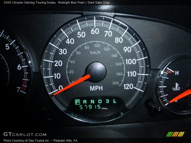 Midnight Blue Pearl / Dark Slate Gray 2006 Chrysler Sebring Touring Sedan