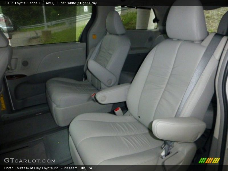 Super White / Light Gray 2012 Toyota Sienna XLE AWD