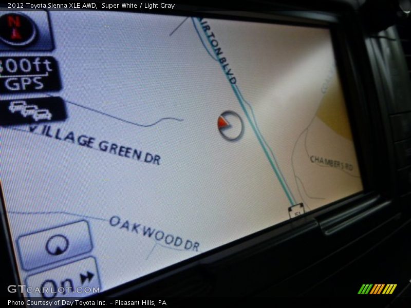 Super White / Light Gray 2012 Toyota Sienna XLE AWD