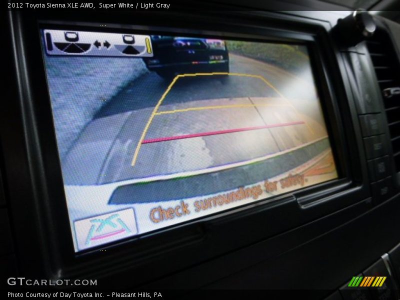 Super White / Light Gray 2012 Toyota Sienna XLE AWD