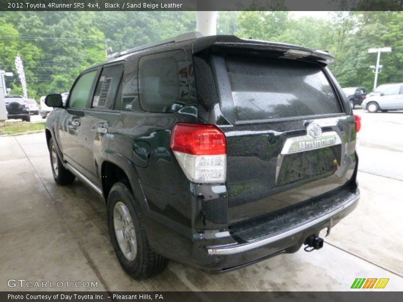 Black / Sand Beige Leather 2012 Toyota 4Runner SR5 4x4