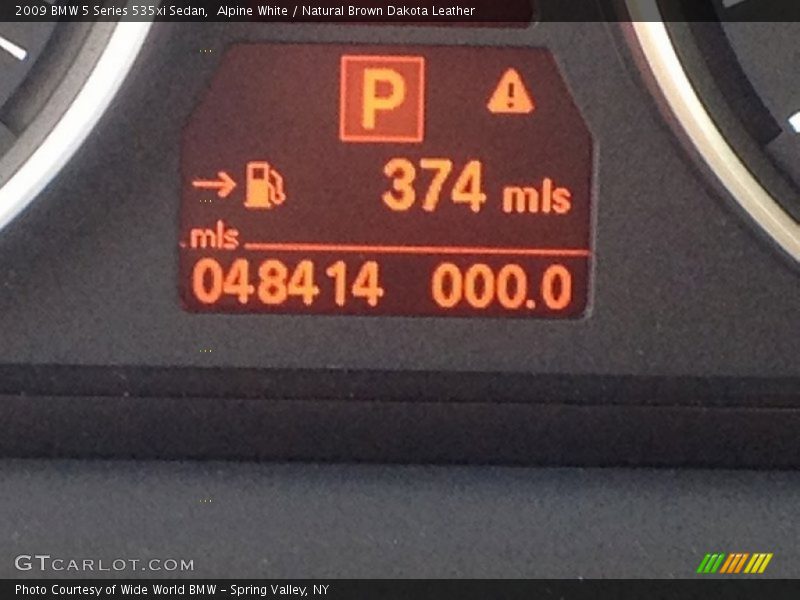 Alpine White / Natural Brown Dakota Leather 2009 BMW 5 Series 535xi Sedan