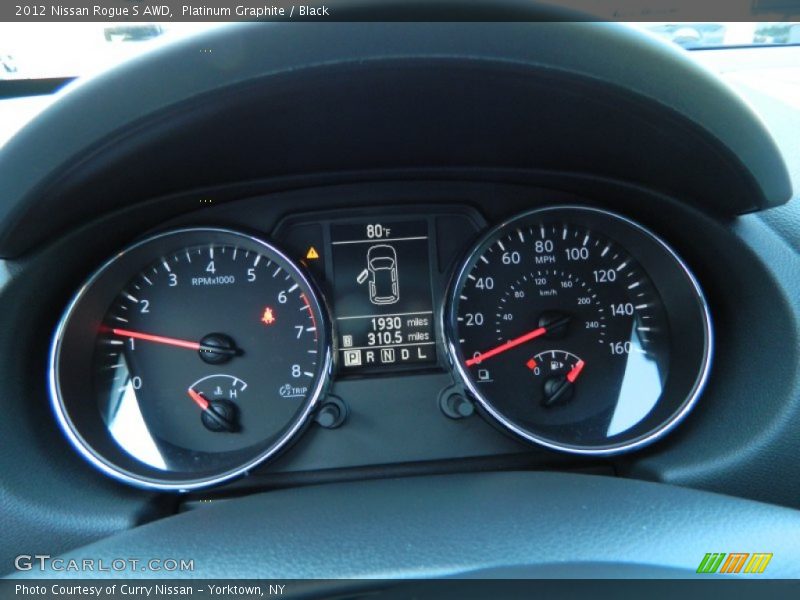 Platinum Graphite / Black 2012 Nissan Rogue S AWD