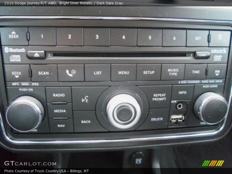 Controls of 2010 Journey R/T AWD
