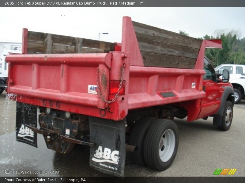 Red / Medium Flint 2005 Ford F450 Super Duty XL Regular Cab Dump Truck