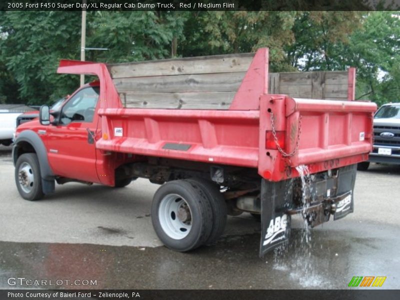 Red / Medium Flint 2005 Ford F450 Super Duty XL Regular Cab Dump Truck