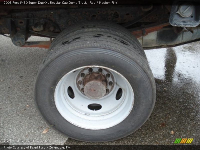 Red / Medium Flint 2005 Ford F450 Super Duty XL Regular Cab Dump Truck