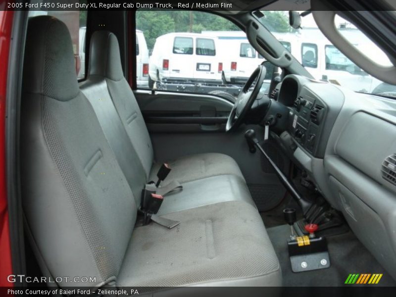  2005 F450 Super Duty XL Regular Cab Dump Truck Medium Flint Interior