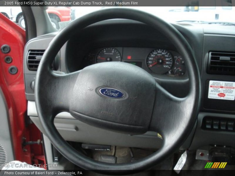 Red / Medium Flint 2005 Ford F450 Super Duty XL Regular Cab Dump Truck