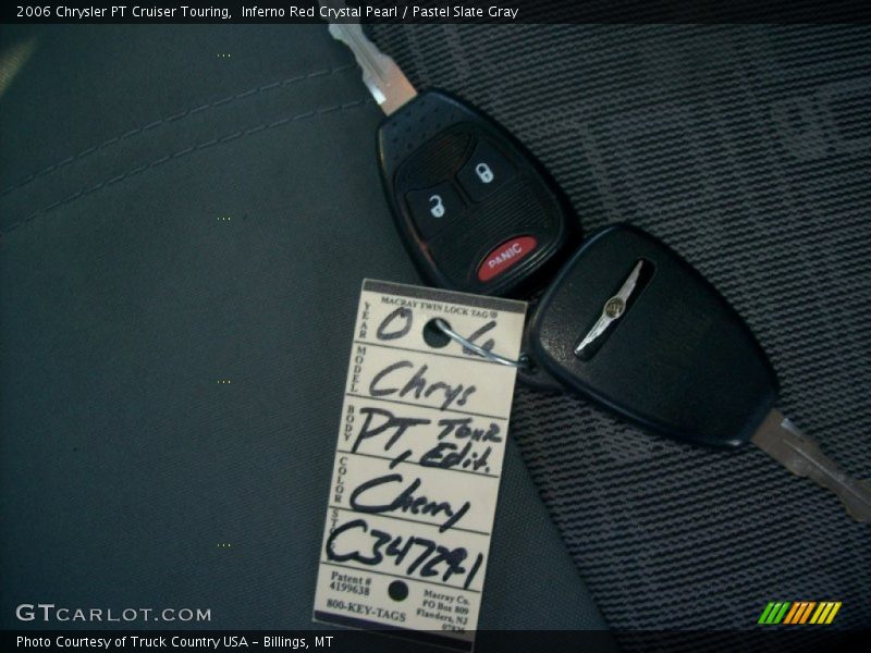 Inferno Red Crystal Pearl / Pastel Slate Gray 2006 Chrysler PT Cruiser Touring