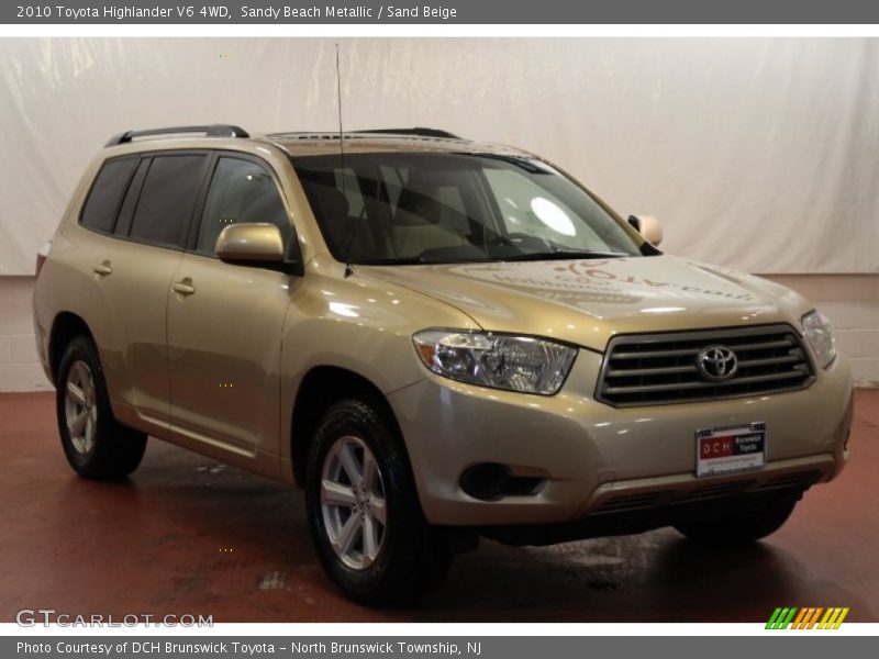 Sandy Beach Metallic / Sand Beige 2010 Toyota Highlander V6 4WD
