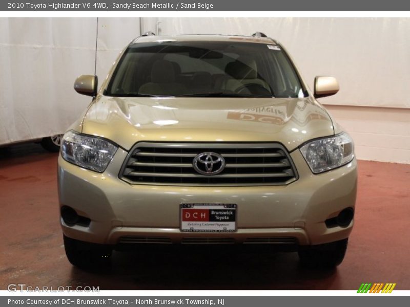 Sandy Beach Metallic / Sand Beige 2010 Toyota Highlander V6 4WD