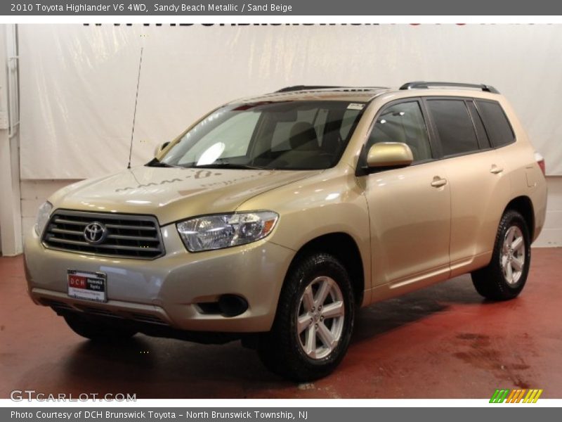 Sandy Beach Metallic / Sand Beige 2010 Toyota Highlander V6 4WD