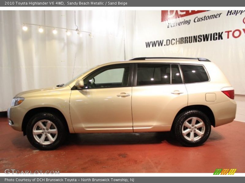 Sandy Beach Metallic / Sand Beige 2010 Toyota Highlander V6 4WD