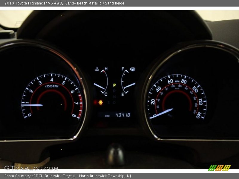 Sandy Beach Metallic / Sand Beige 2010 Toyota Highlander V6 4WD
