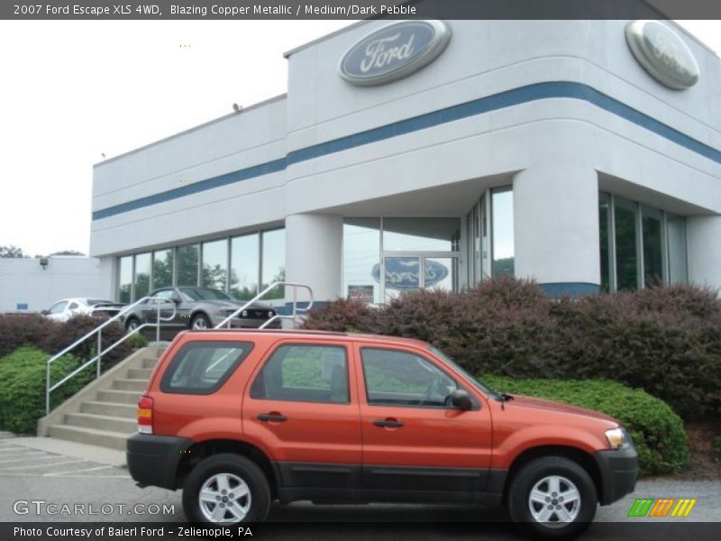 Blazing Copper Metallic / Medium/Dark Pebble 2007 Ford Escape XLS 4WD